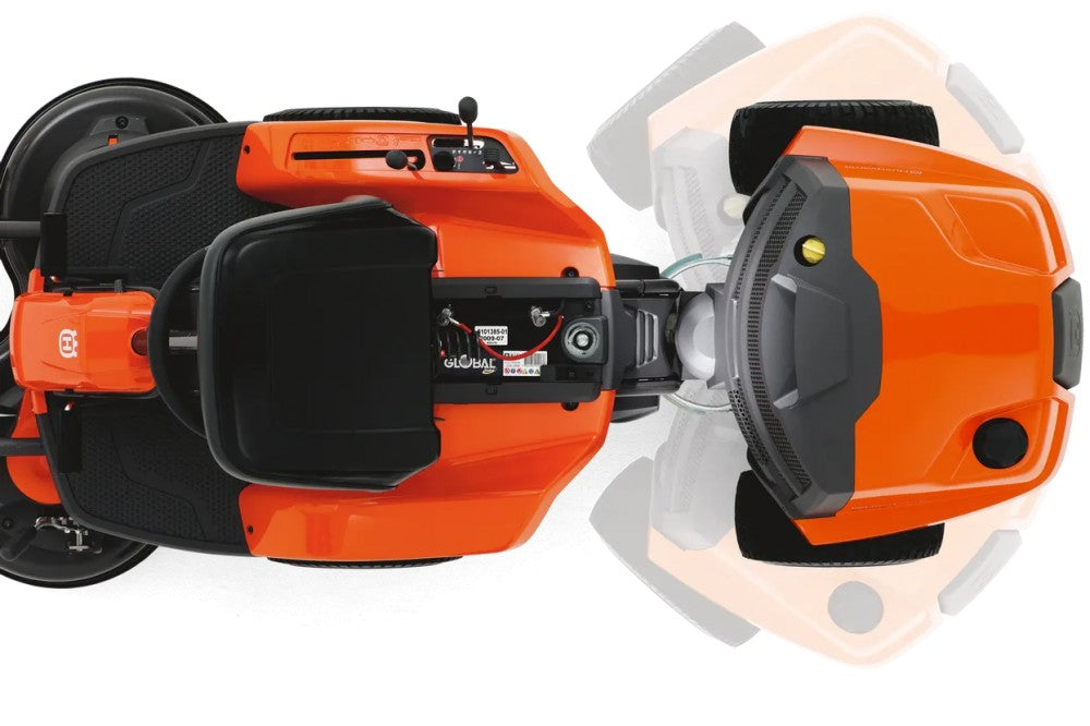 Husqvarna R 112C rider fűnyíró traktor - Combi 85 vágóasztallal