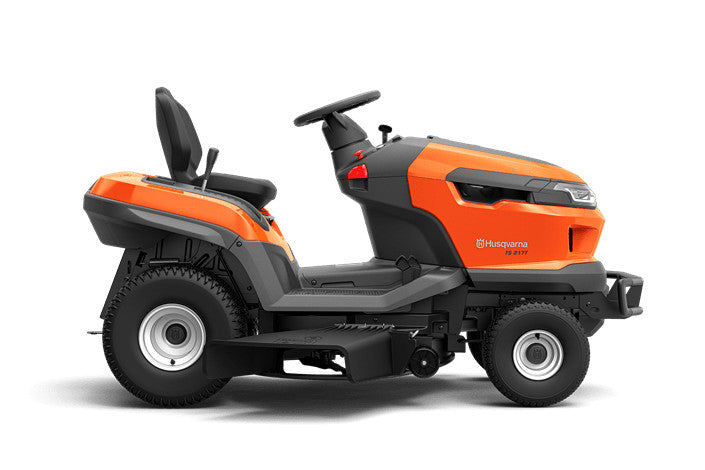 Husqvarna TS 217T fűnyíró traktor oldalnézeből