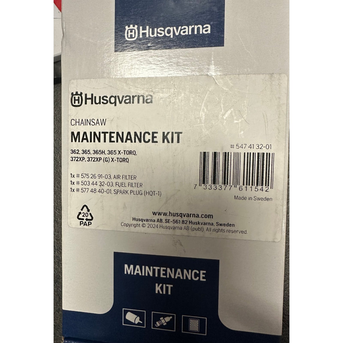 Husqvarna szerviz készlet 547 41 32-01 – 362, 365, 372 XP láncfűrészhez, gyári doboz