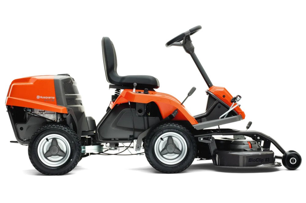 Husqvarna R 112C rider fűnyíró traktor - Combi 85 vágóasztallal