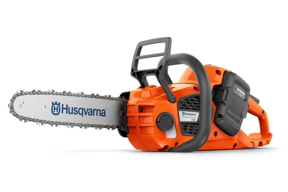 Husqvarna 340i akkus láncfűrész 35 cm-es vezetőlemezzel, oldalnézet