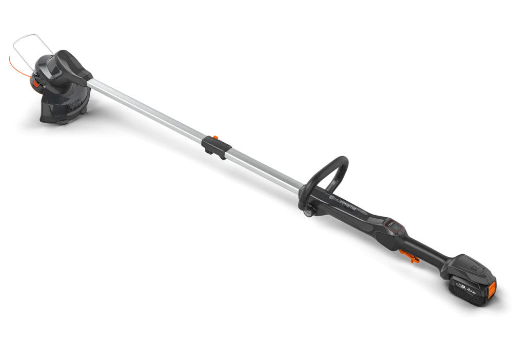 Husqvarna Aspire T28-P4A Kit 2,5 Ah fűszegélyvágó védőburkolata közelről