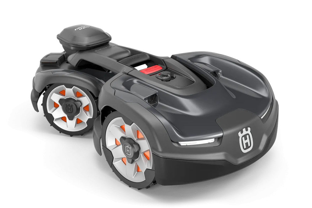 Husqvarna Automower 435X AWD NERA, automata fűnyírás meredek emelkedőkön is