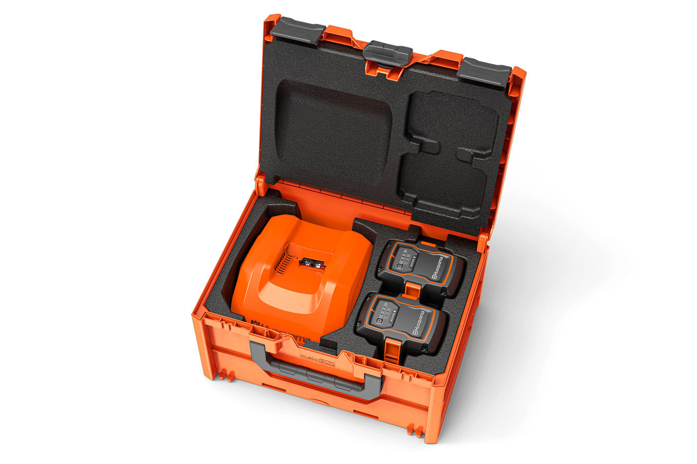 Husqvarna BC1-UN töltő Power Pack - 2 db B220X, 1 db C500X (plug F)