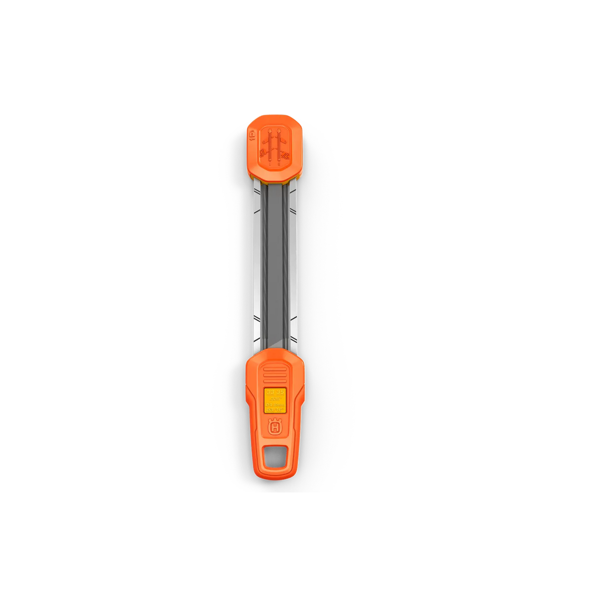 Husqvarna 2 az 1-ben reszelővezető S35G / C33 / C35 – .325", 4,8 mm, sárga jelöléssel, felülnézet