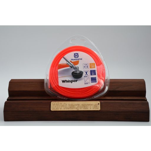 Husqvarna Whisper csendesített damil, Ø2,4mm/.095” 15m/50ft, narancs