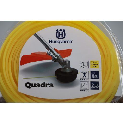 Husqvarna Quadra négyszögletű damil Ø2,7mmx70m