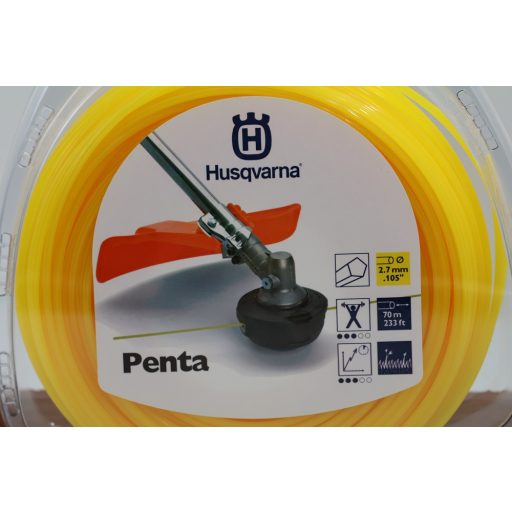 Husqvarna Penta ötszögletű damil Ø2,7mmx70m