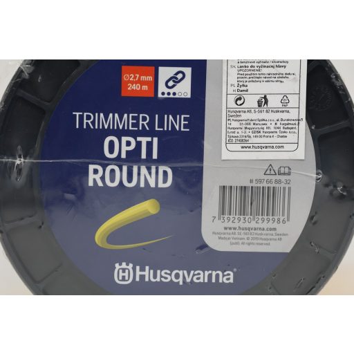 Husqvarna Opti-Round kör keresztmetszetű damil, Ø2,7mmx240m