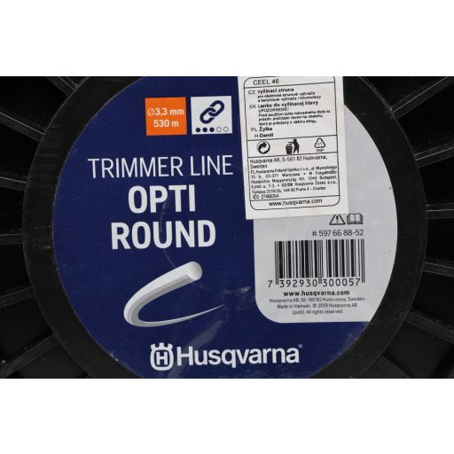 Husqvarna Opti-Round kör keresztmetszetű damil, Ø3,3mmx530m