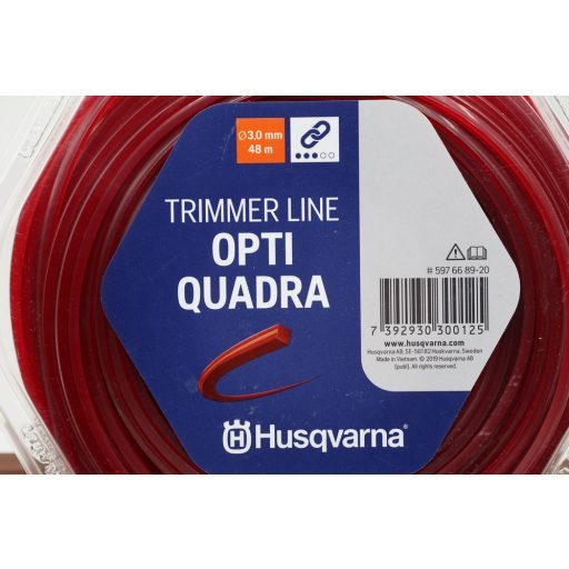 Husqvarna Opti-Quadra négyszögletű damil, Ø3,0mmx48m