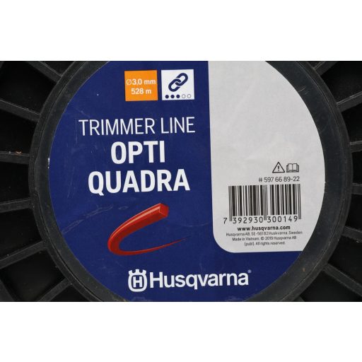 Husqvarna Opti-Quadra négyszögletű damil, Ø3,0mmx528m