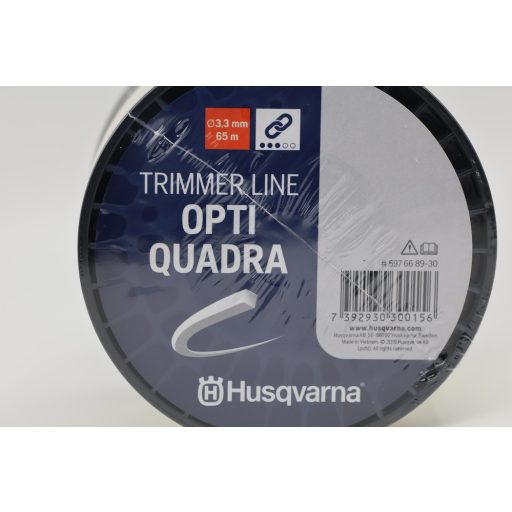 Husqvarna Opti-Quadra négyszögletű damil, Ø3,3mmx65m