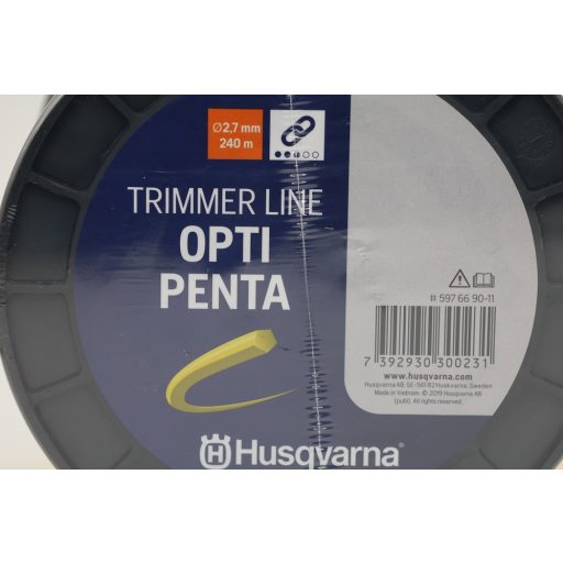 Husqvarna Opti-Penta ötszögletű damil, Ø2,7mmx240m