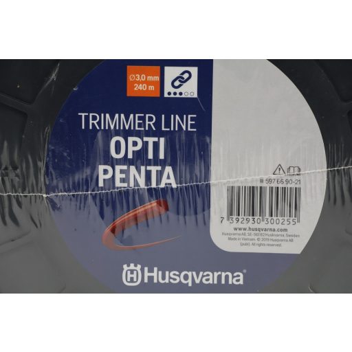 Husqvarna Opti-Penta ötszögletű damil, Ø3,0mmx240m