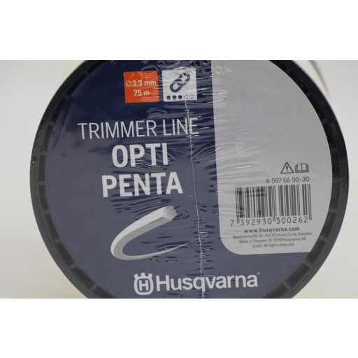 Husqvarna Opti-Penta ötszögletű damil, Ø3,3mmx75m