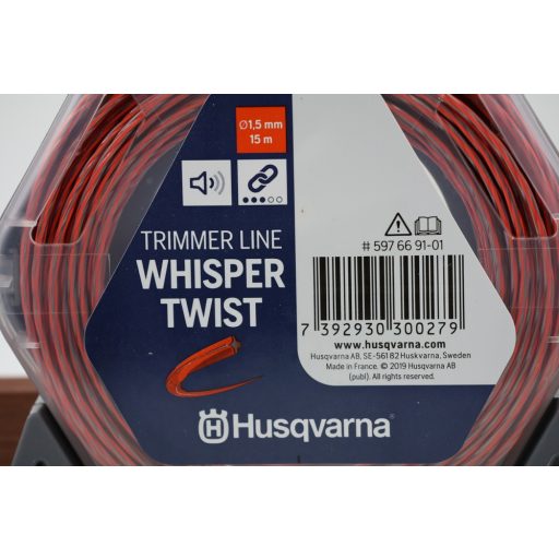 Husqvarna Whisper Twist csavart profilú damil, Ø1,5mmx15m