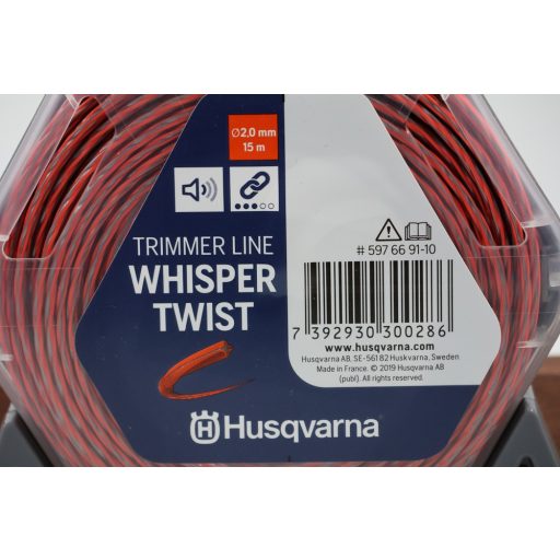 Husqvarna Whisper Twist csavart profilú damil, Ø2,0mmx15m