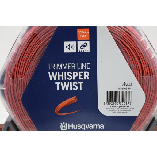 Husqvarna Whisper Twist csavart profilú damil, Ø2,0mmx112m