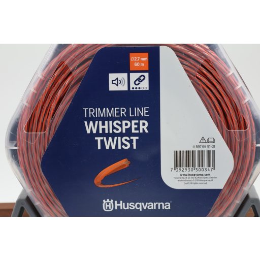 Husqvarna Whisper Twist csavart profilú damil, Ø2,7mmx60m