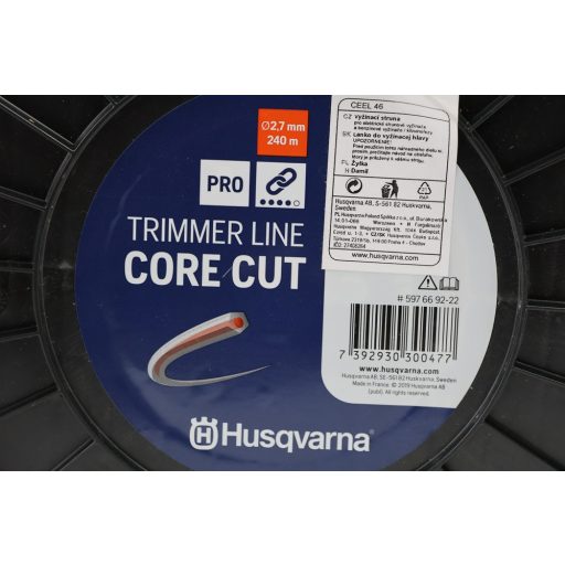 Husqvarna Trimmer ötszögletű damil Ø2,7mmx240m