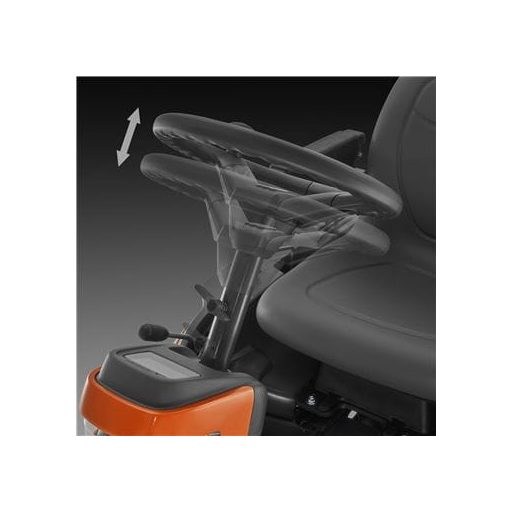 Husqvarna R 214C Rider fűnyíró traktor kormány állítása