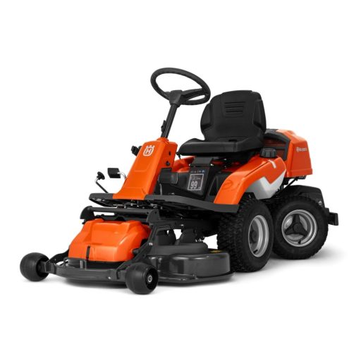 Husqvarna R 214TC Rider fűnyíró traktor Combi 94 cm-es vágóasztallal szemből