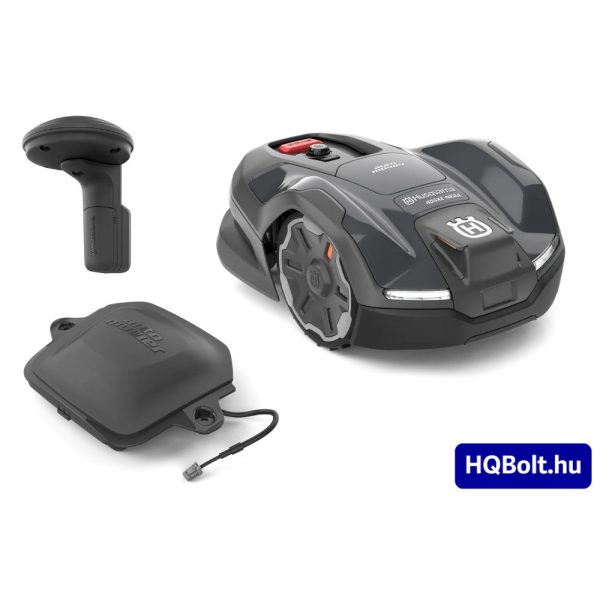Husqvarna Automower 405XE NERA, műholdas csomagban háttér nélkül, HQBolt logóval