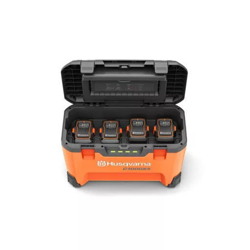 Husqvarna C1000X4 akkumulátor töltő akkumulátorokkal