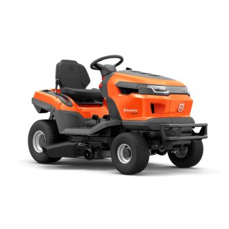 Husqvarna TS 215T fűnyíró traktor elölnézetből logóval