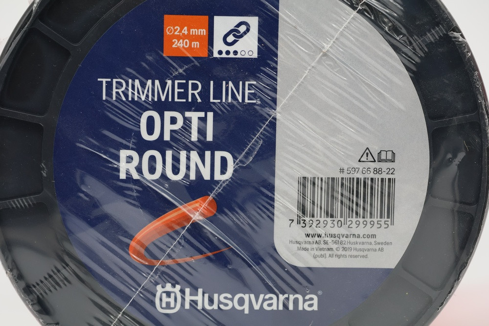 Husqvarna Opti-Round kör keresztmetszetű damil, Ø2,4mmx240m Husqvarna Opti-Round kör keresztmetszetű damil, Ø2,4mmx240m
